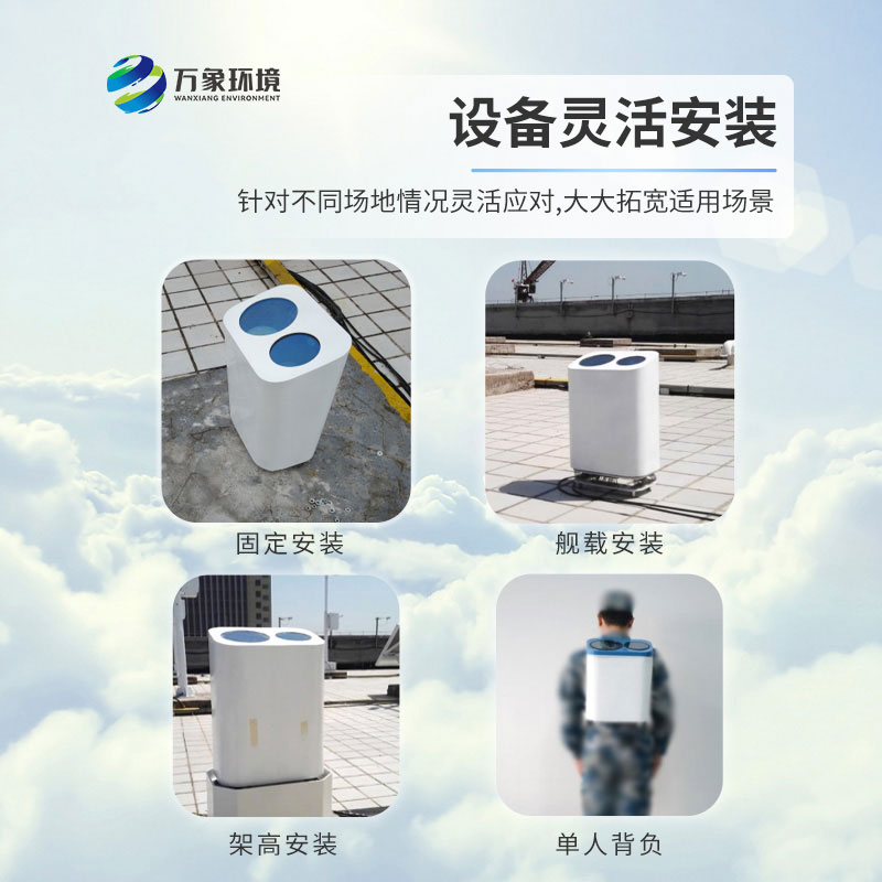 便攜式激光云高儀測量氣溶膠、云層高度，云層厚度、云量和垂直能見度等